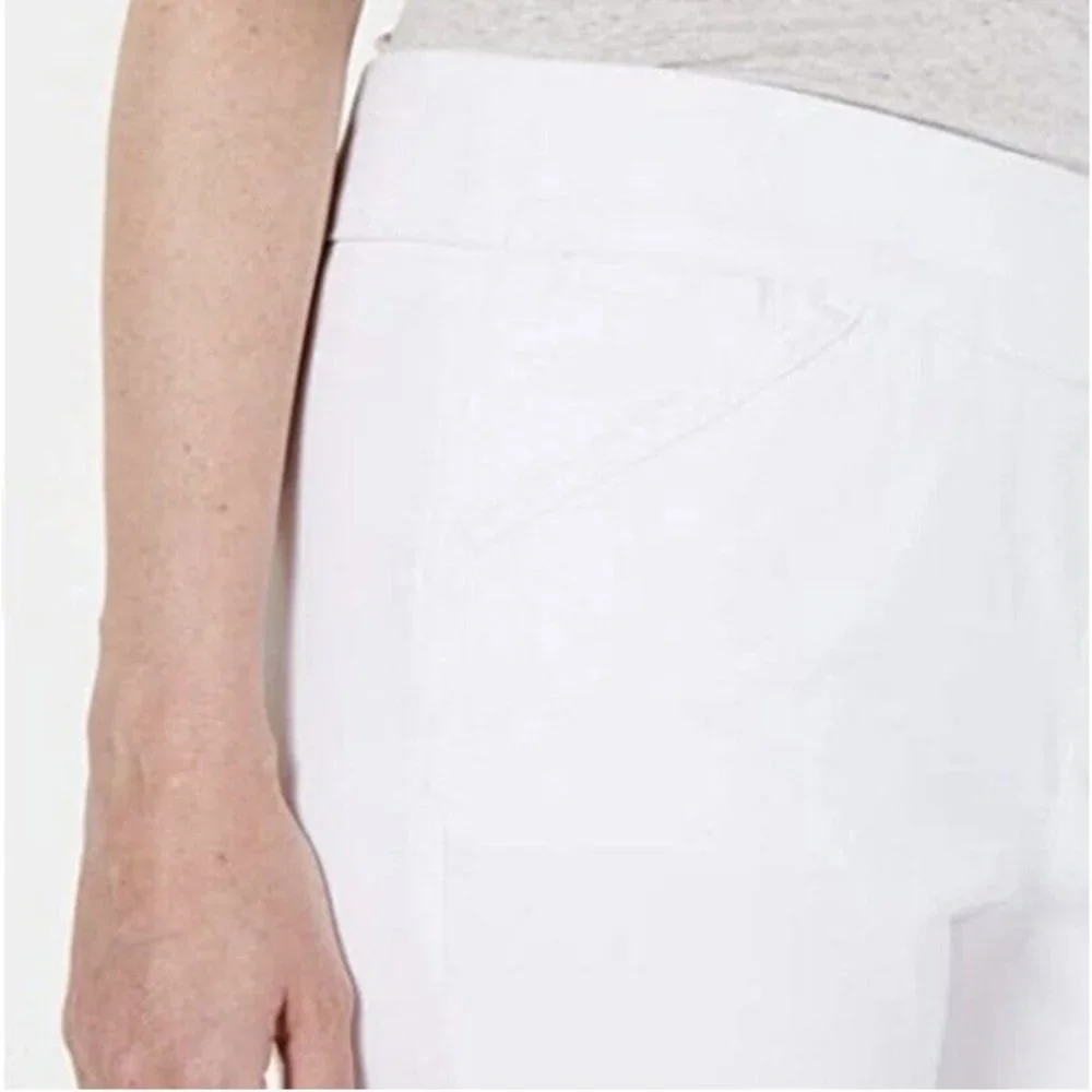 NWT style & co ankle pant women x small mid rise waist stretch white - Picture 4 of 6